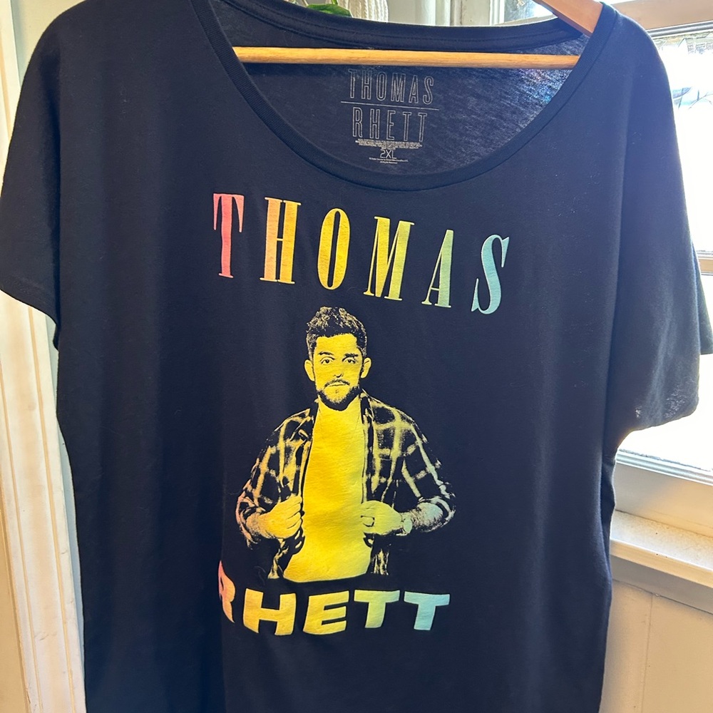 Thomas Rhett - Swoop Neck Silhoutte Shirt -  Size 2XL